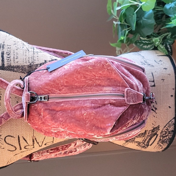 REBECCA MINKOFF Medium Julian Velvet Backpack - Picture 9 of 11